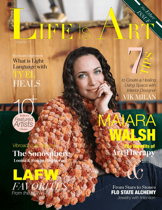 Copertina rivista moda Life Is Art di Los Angeles