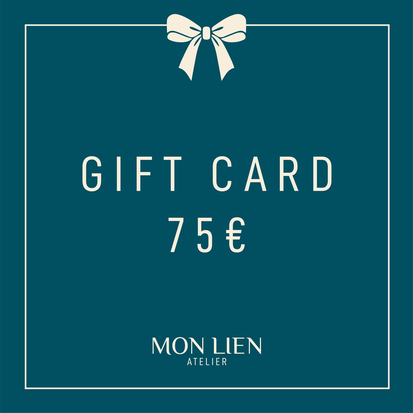 carta regalo digitale di valore 75 euro per una fusciacca in seta di Mon Lien Atelier