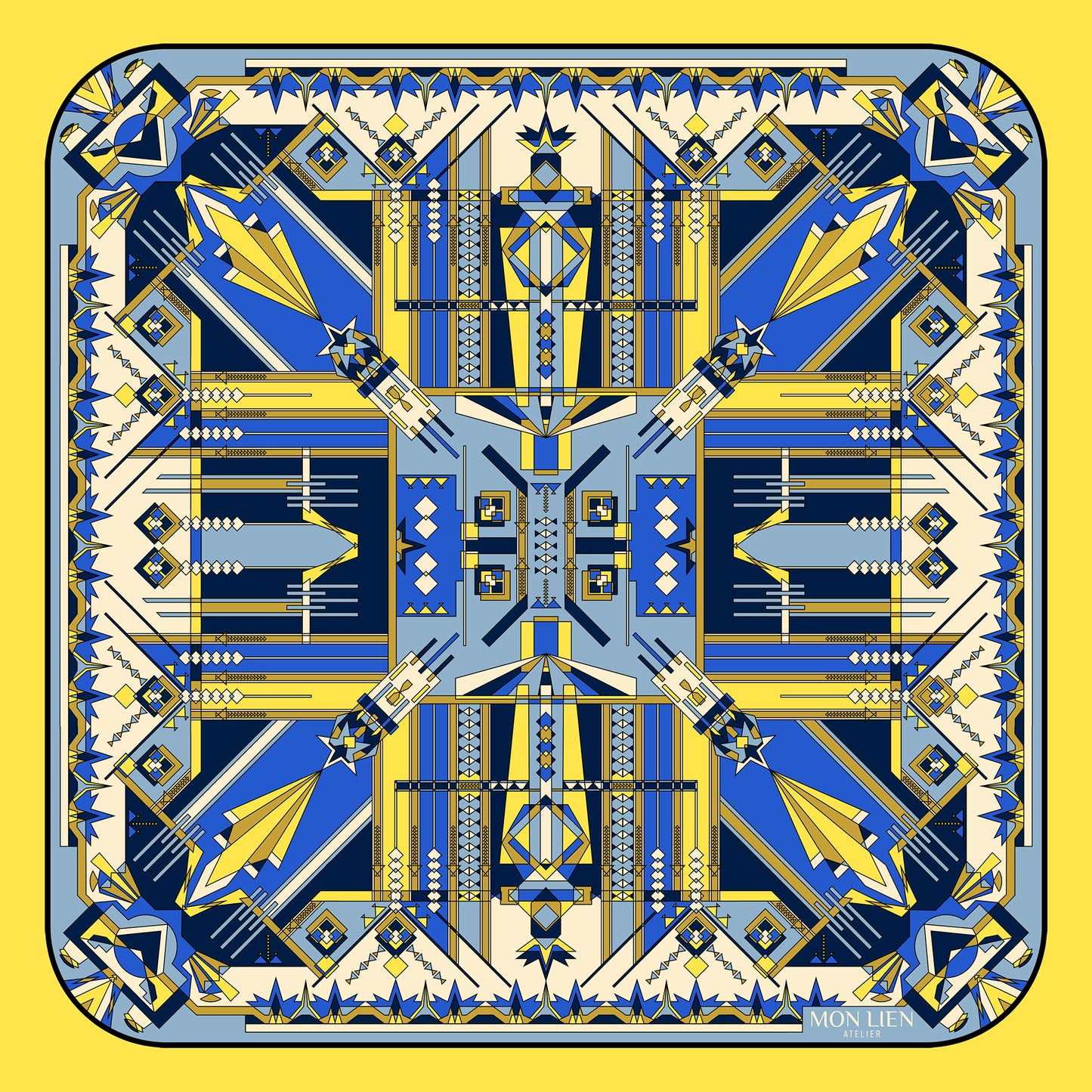 accessorio di lusso maschile in seta per farsi notare con classe e da indossare in ogni stagione colore blu giallo