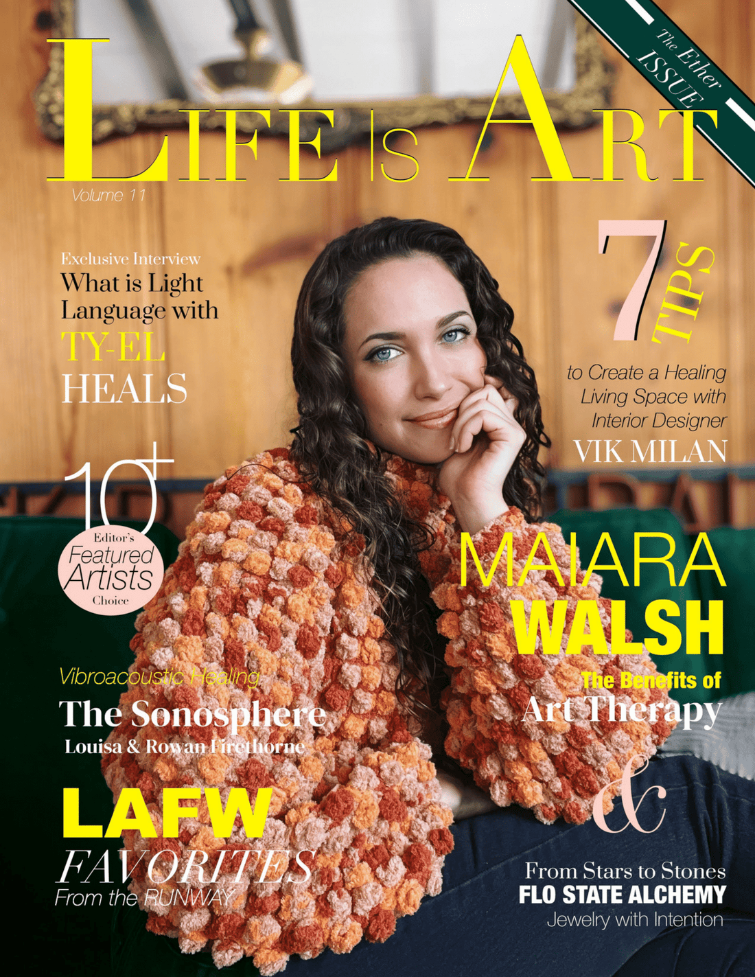 Copertina rivista moda Life Is Art di Los Angeles